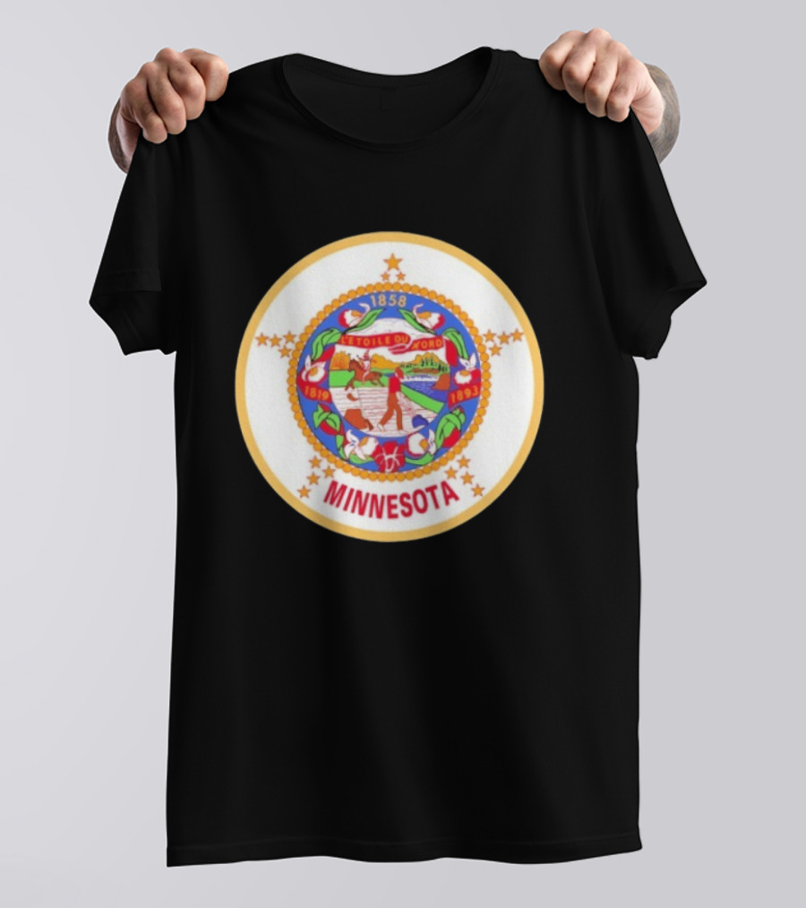 L'étoile Du Nord 1819 1858 1893 Seal Of Minnesota T-Shirt