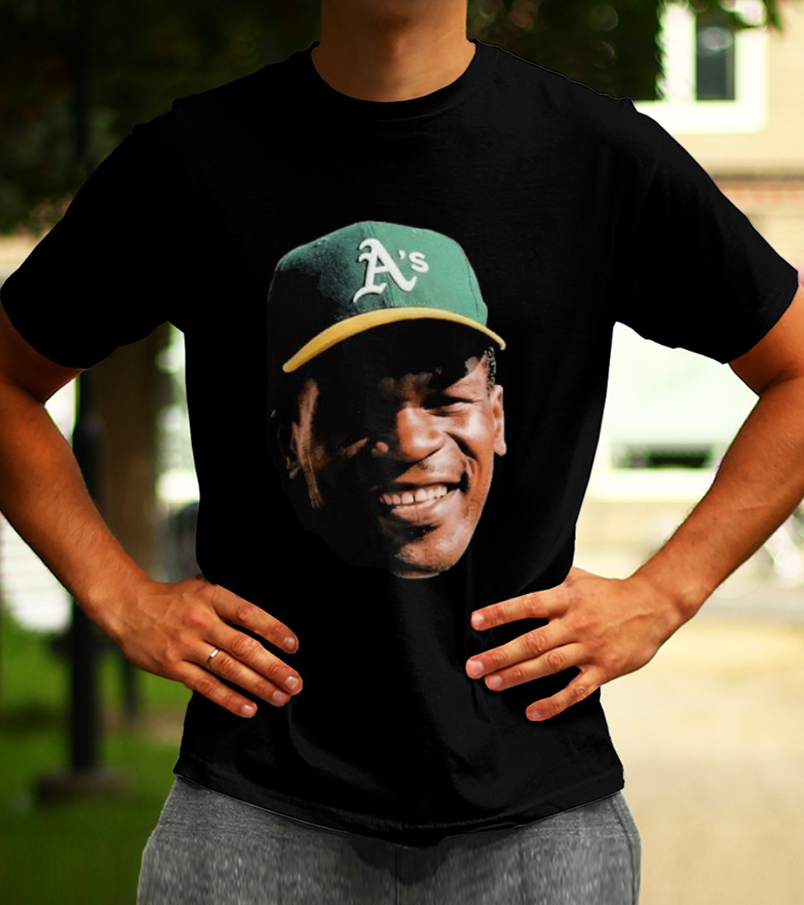 Dallas Braden Rickey Henderson A's Cap T-Shirt