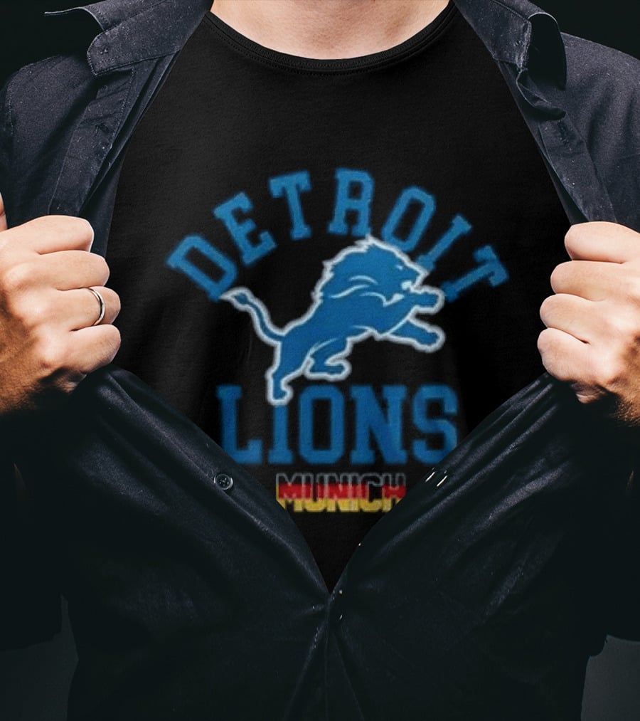 Detroit Lions Munich 2026 Game Football Event T-Shirt
