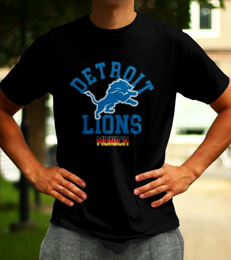 Detroit Lions Munich 2026 Game Football Event T-Shirt
