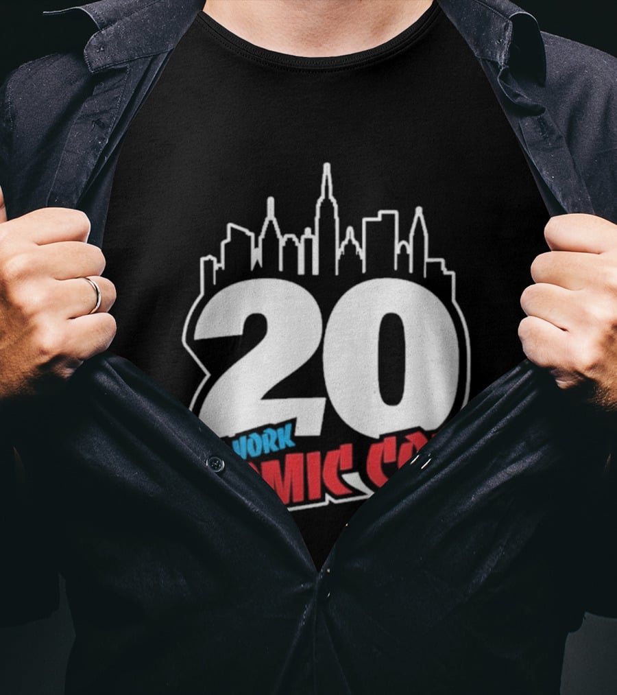 New York Comic Con 20th Anniversary 2026 Skyline Celebration NYCC T-Shirt