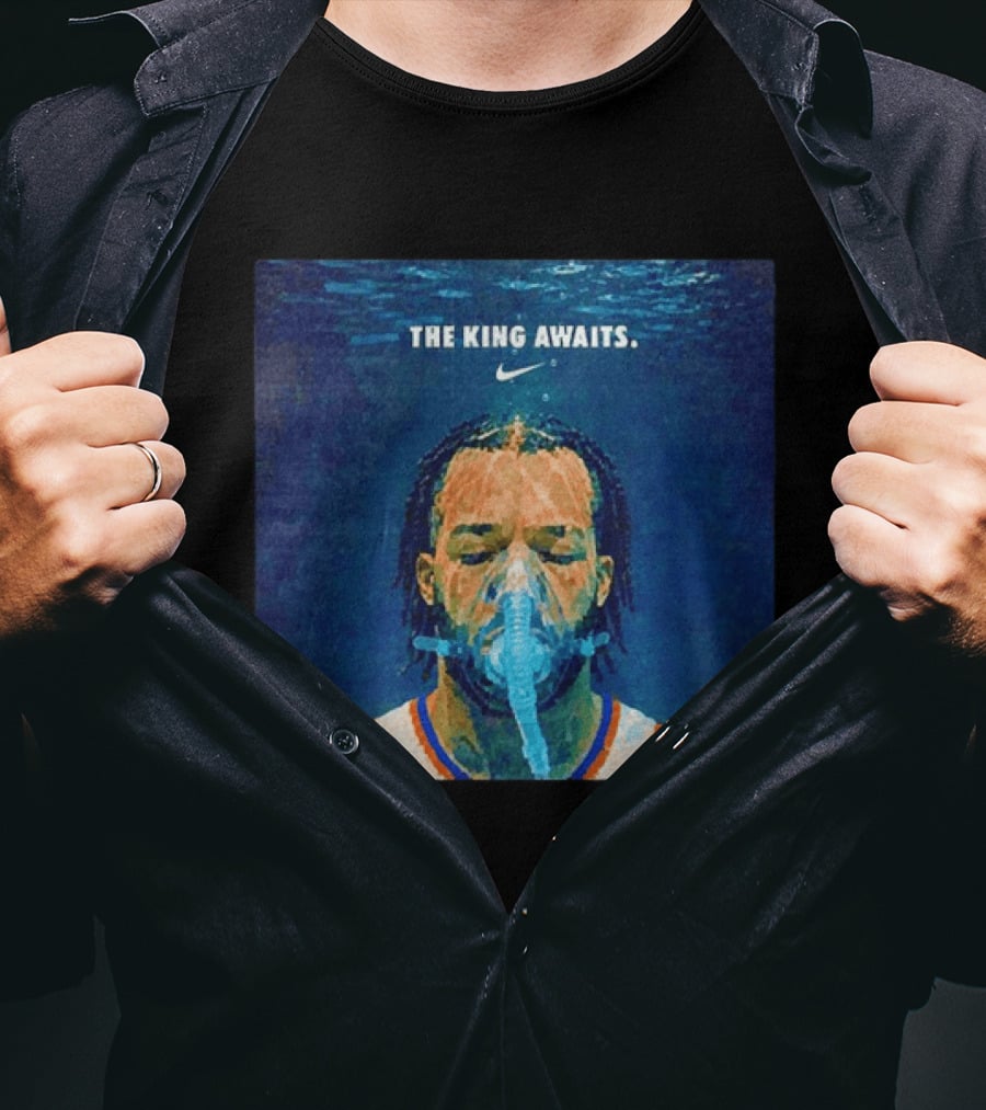 Jalen Brunson NY Knicks The King Awaits Nike T-Shirt