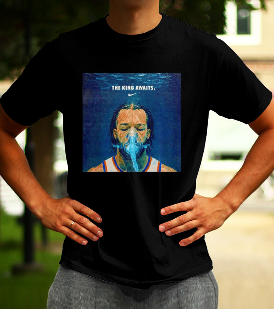 Jalen Brunson NY Knicks The King Awaits Nike T-Shirt