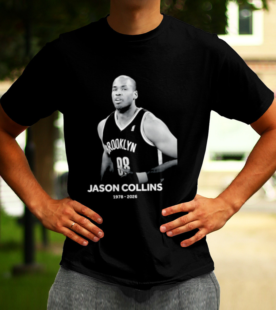 Rest In Peace Jason Collins Brooklyn 1978 2026 First Openly Gay NBA Player T-Shirt