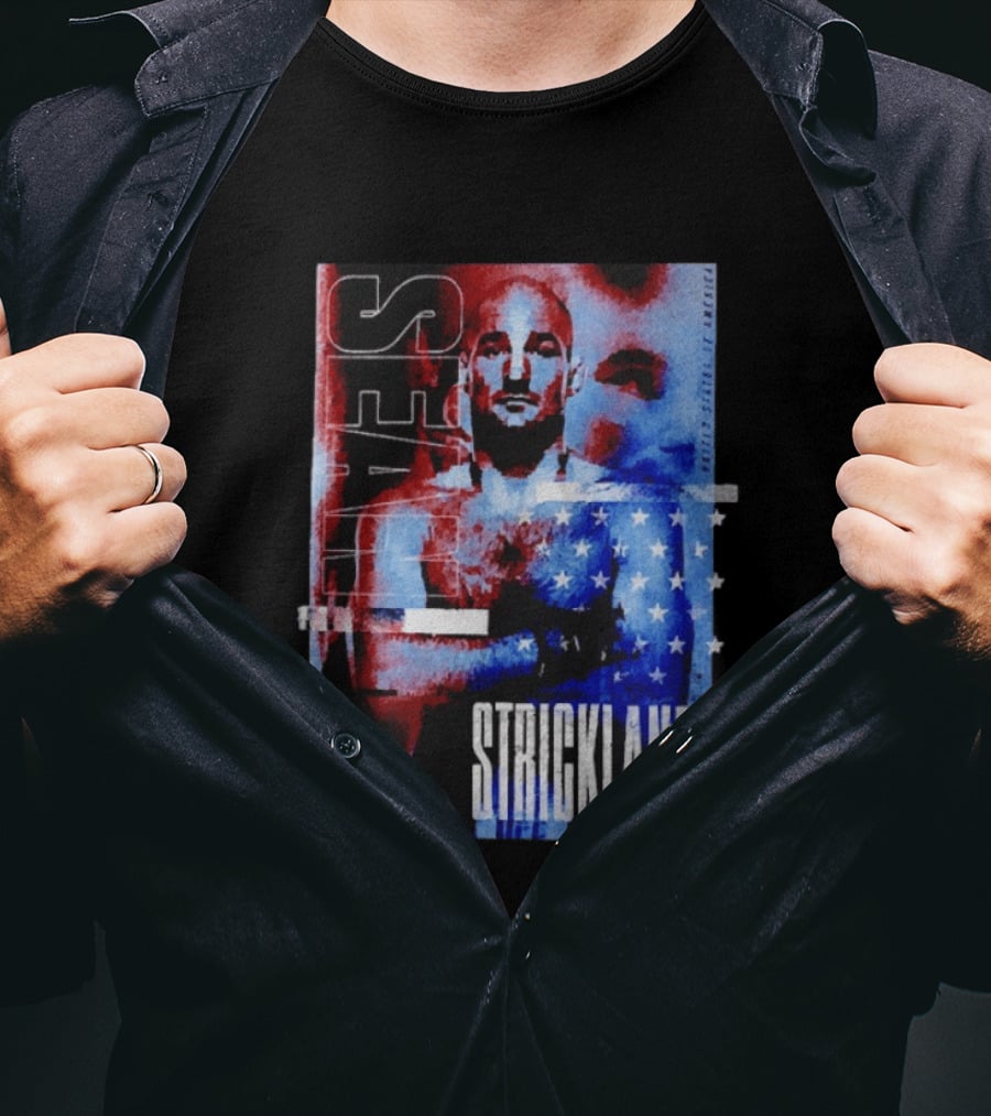 Sean Strickland UFC Fighter American Flag T-Shirt