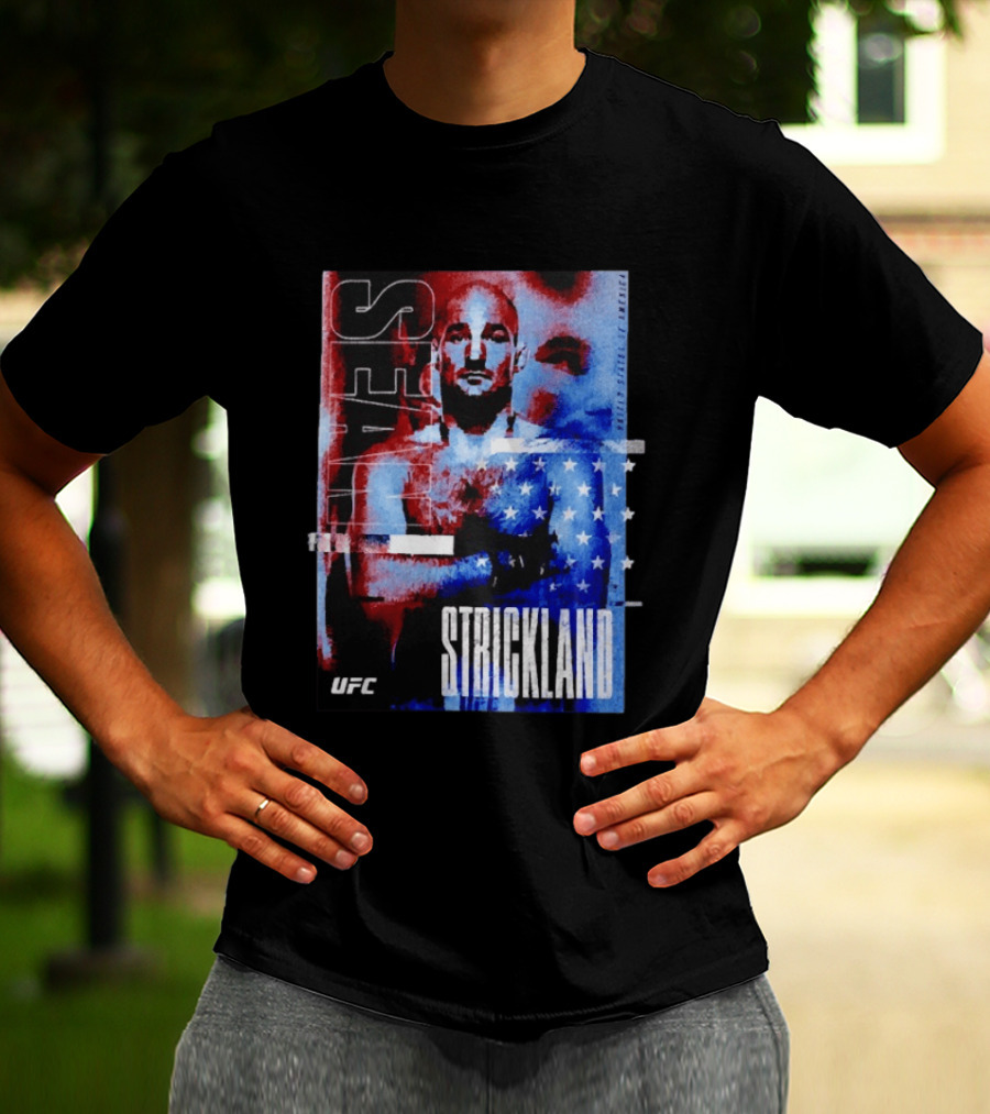 Sean Strickland UFC Fighter American Flag T-Shirt