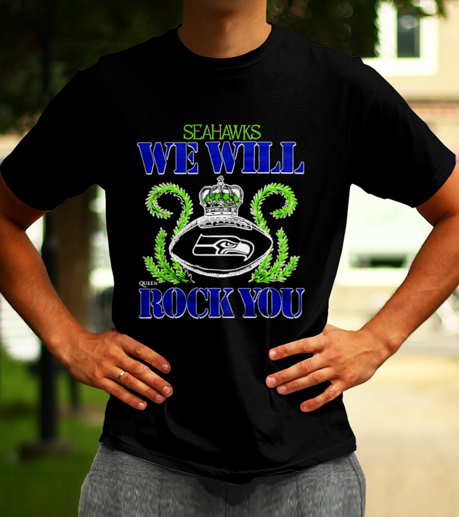 Seattle Seahawks We Will Rock You Queen 2026 T-Shirt