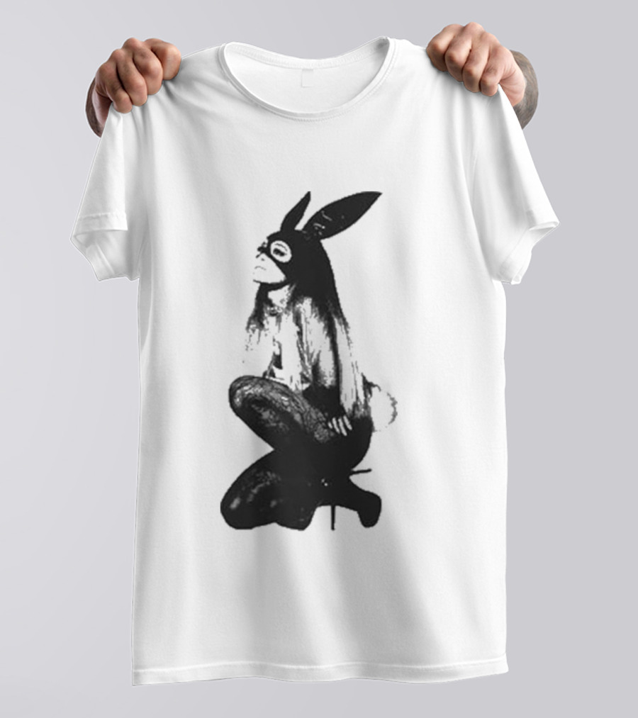 Ariana Grande Dangerous Woman 10 Crewneck Bunny Mask T-Shirt