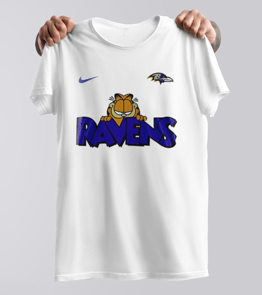 Baltimore Ravens Nike Garfield Crossover Ravens T-Shirt