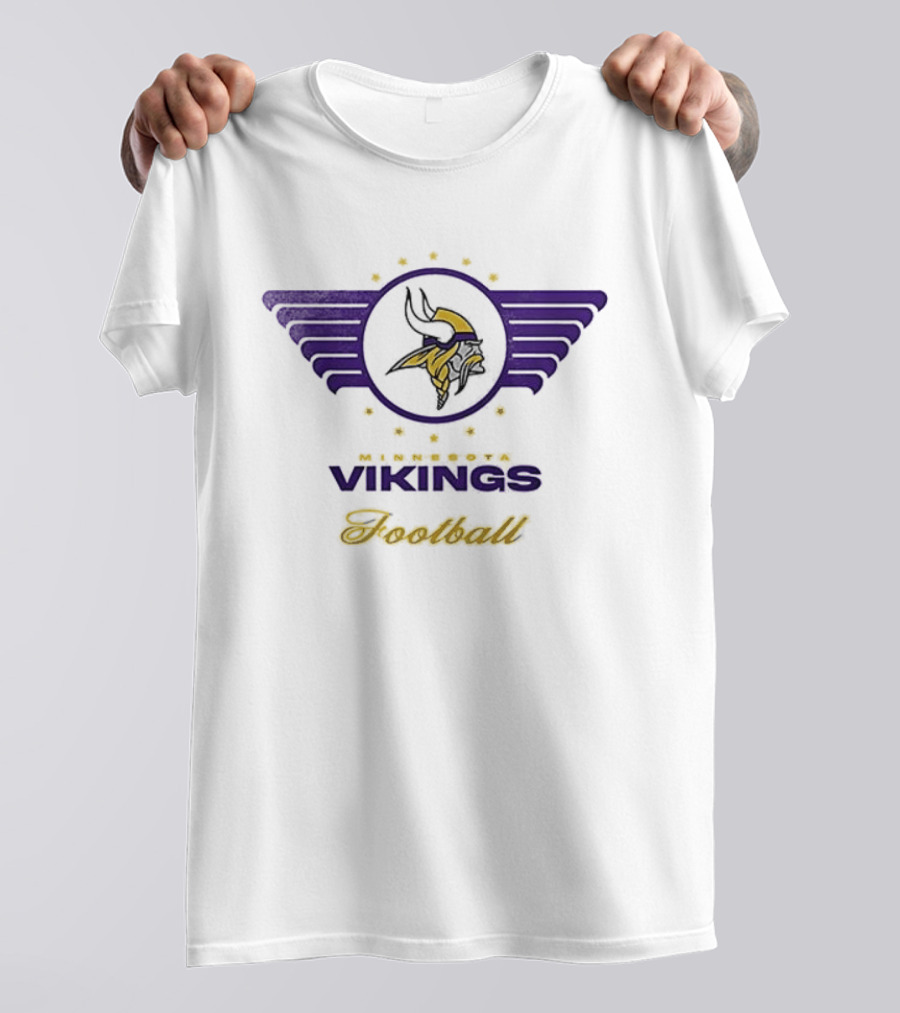 Minnesota Vikings Budweiser Lager Beer Football Fan Collaboration T-Shirt