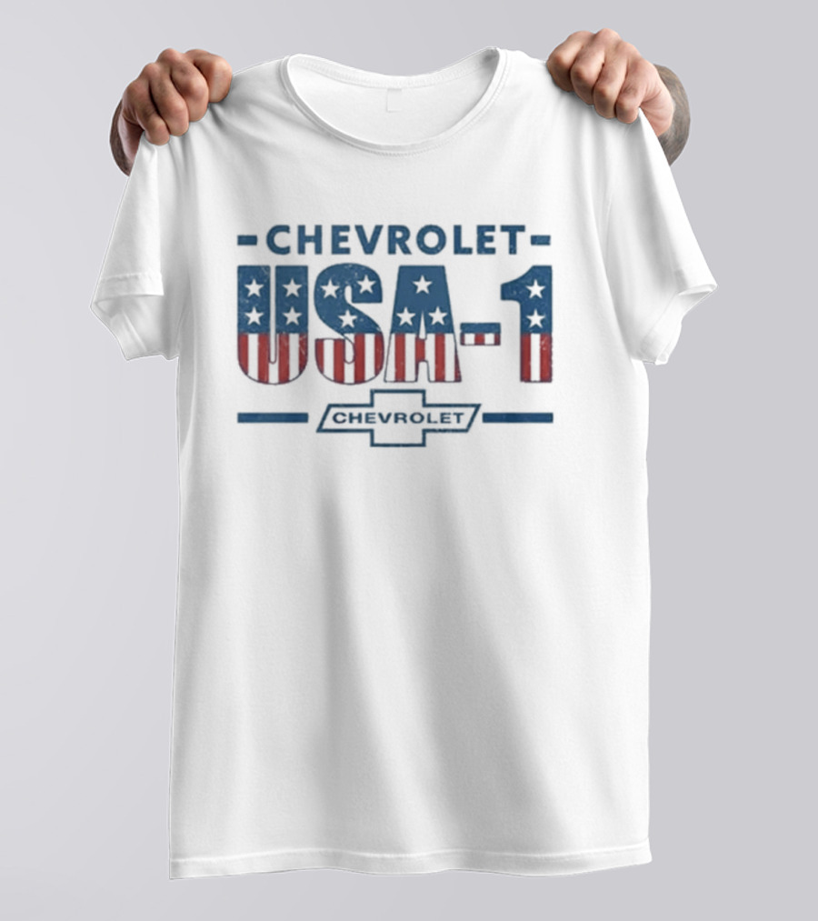 Chevrolet USA 1 American Flag Stars And Stripes T-Shirt