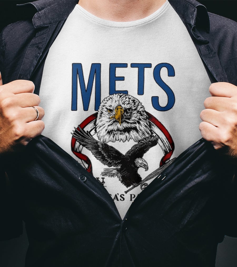New York Mets Eagles 250th America's Pastime 2026 T-Shirt