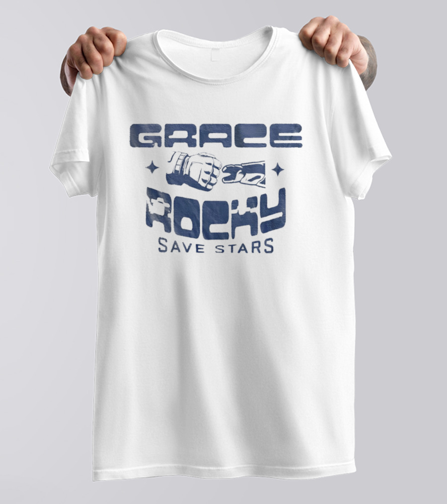 Grace Rocky Save Stars Project Hail Mary Fist Bump T-Shirt