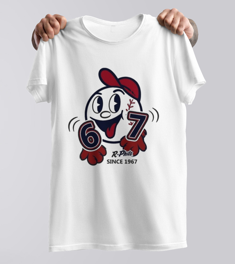 Reading Fightin Phils R Phils Character 67 Since 1967 T-Shirt