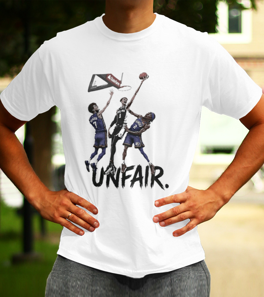Unfair San Antonio Spurs Basketball Players Dunk T-Shirt