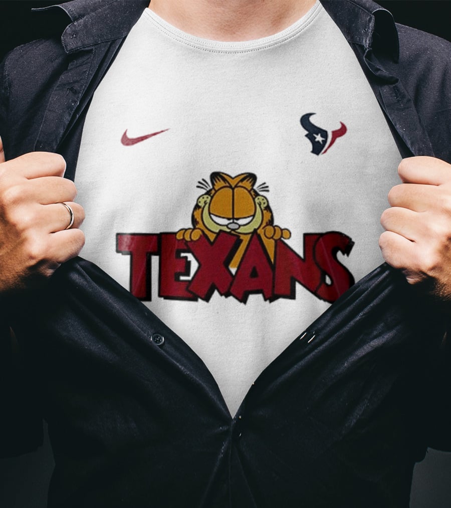 Nike Houston Texans Orange Cat Pose T-Shirt
