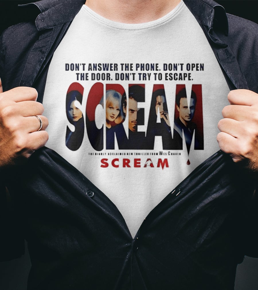 Scream Don't Answer The Phone Don't Open The Door Don't Try To Escape Wes Craven T-Shirt