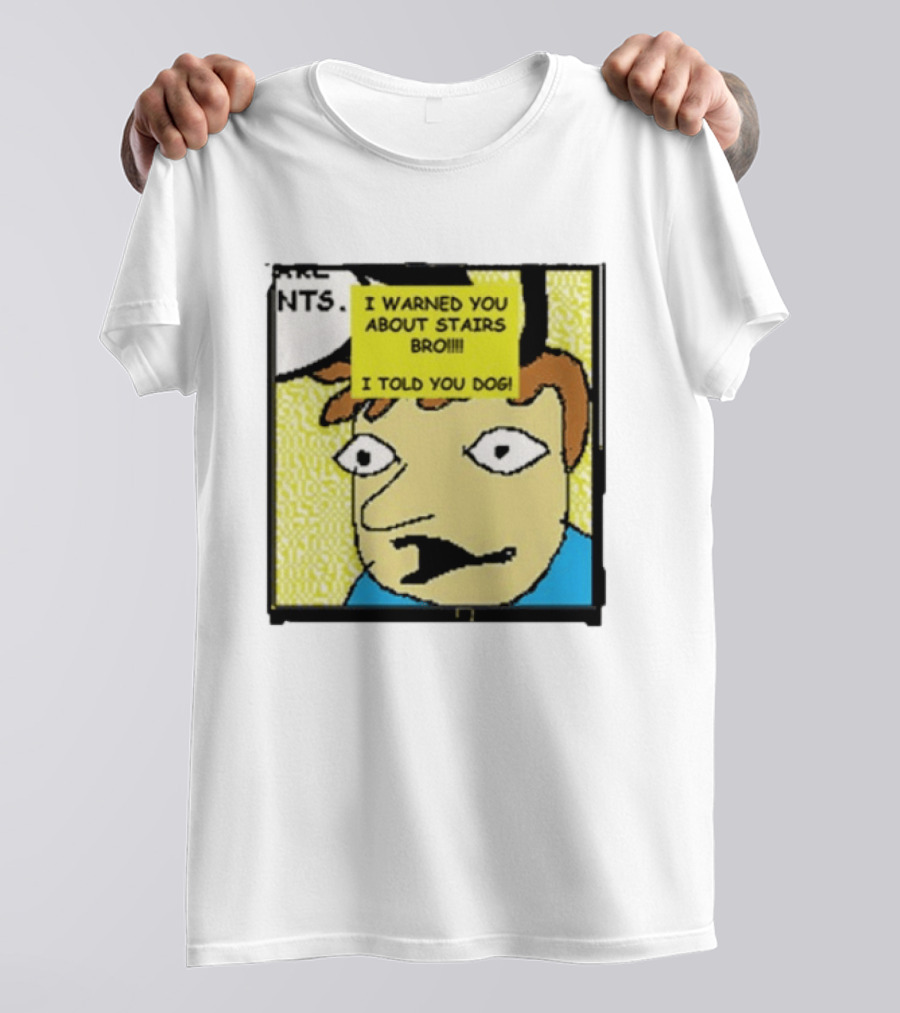 I Warned You About Stairs Bro I Told You Dog Meme Comic Panel T-Shirt