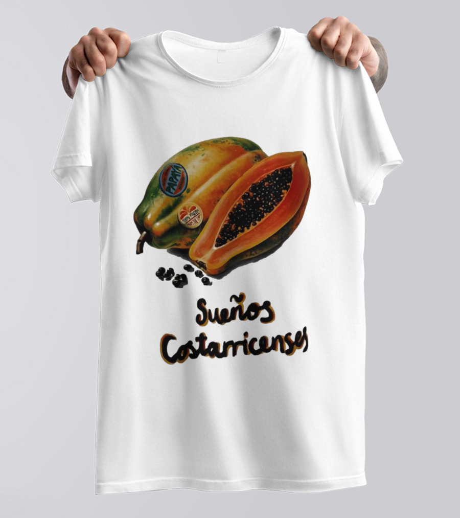 Sueños Costarricenses Papaya Pura Vida Tropical Fruit Dreams Costa Rican T-Shirt