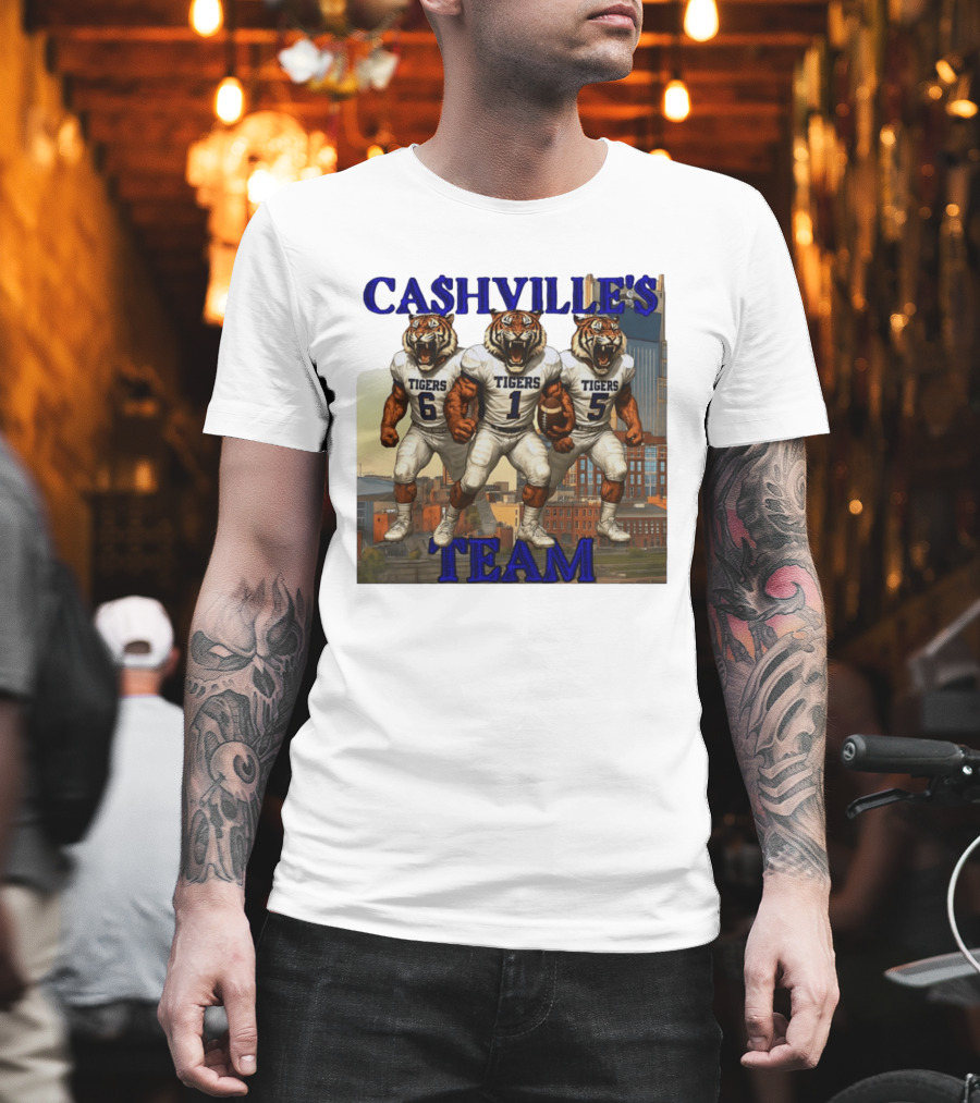 Cashville's Team Tennessee State Tigers Football Trio T-Shirt