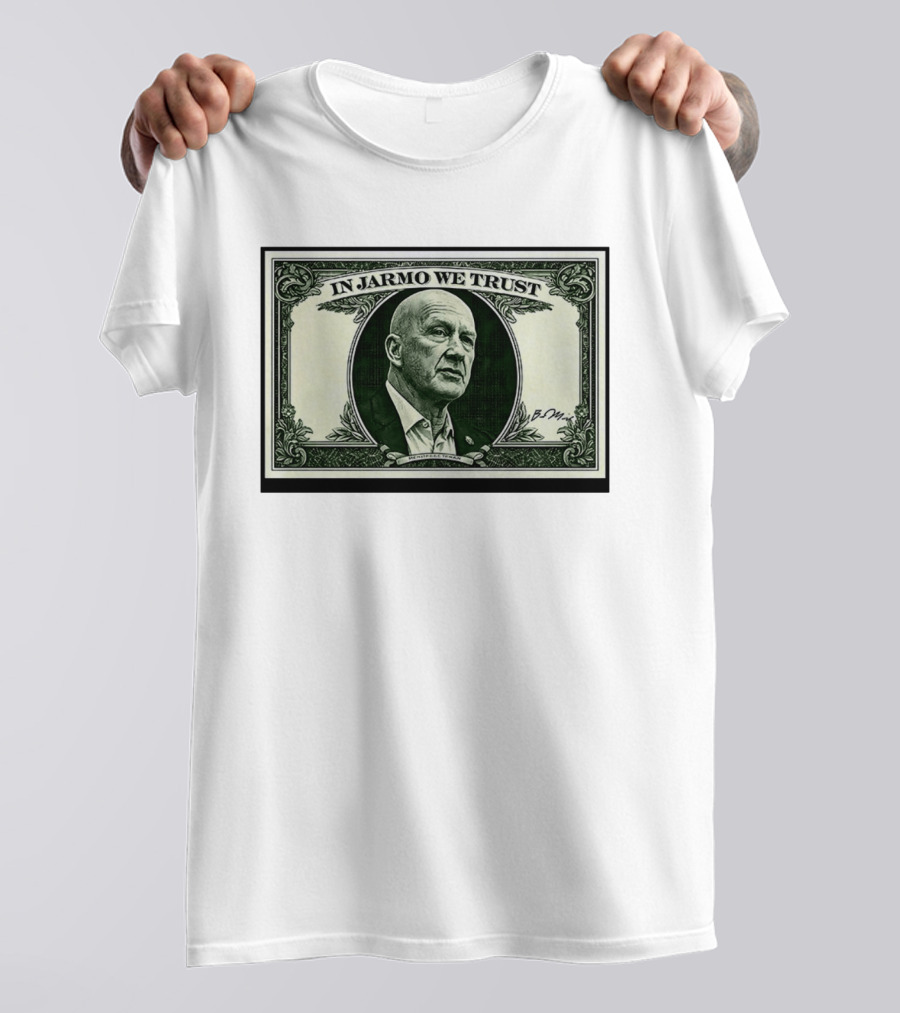 In Jarmo We Trust Dollar Bill Buffalo Sabres Jarmo Kekalainen T-Shirt