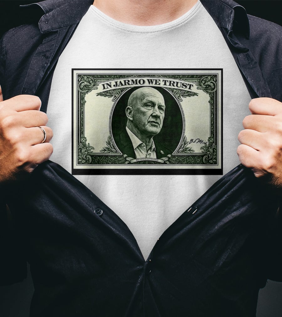 In Jarmo We Trust Dollar Bill Buffalo Sabres Jarmo Kekalainen T-Shirt