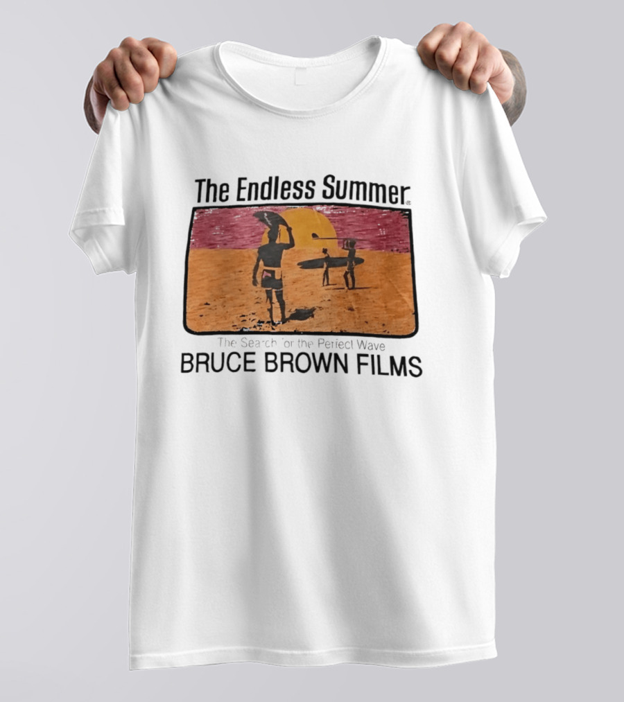 The Endless Summer The Search For The Perfect Wave Bruce Brown Films Surfers Sunset Scene T-Shirt
