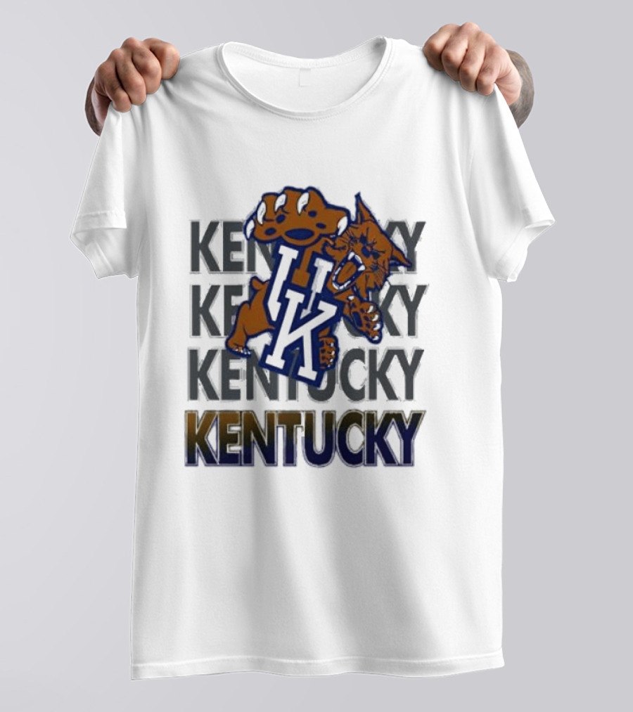 Kentucky Wildcat NCAA Stacked UK Kentucky T-Shirt