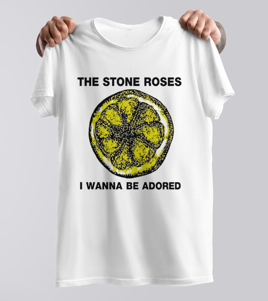 The Stone Roses I Wanna Be Adored Yellow Lemon T-Shirt