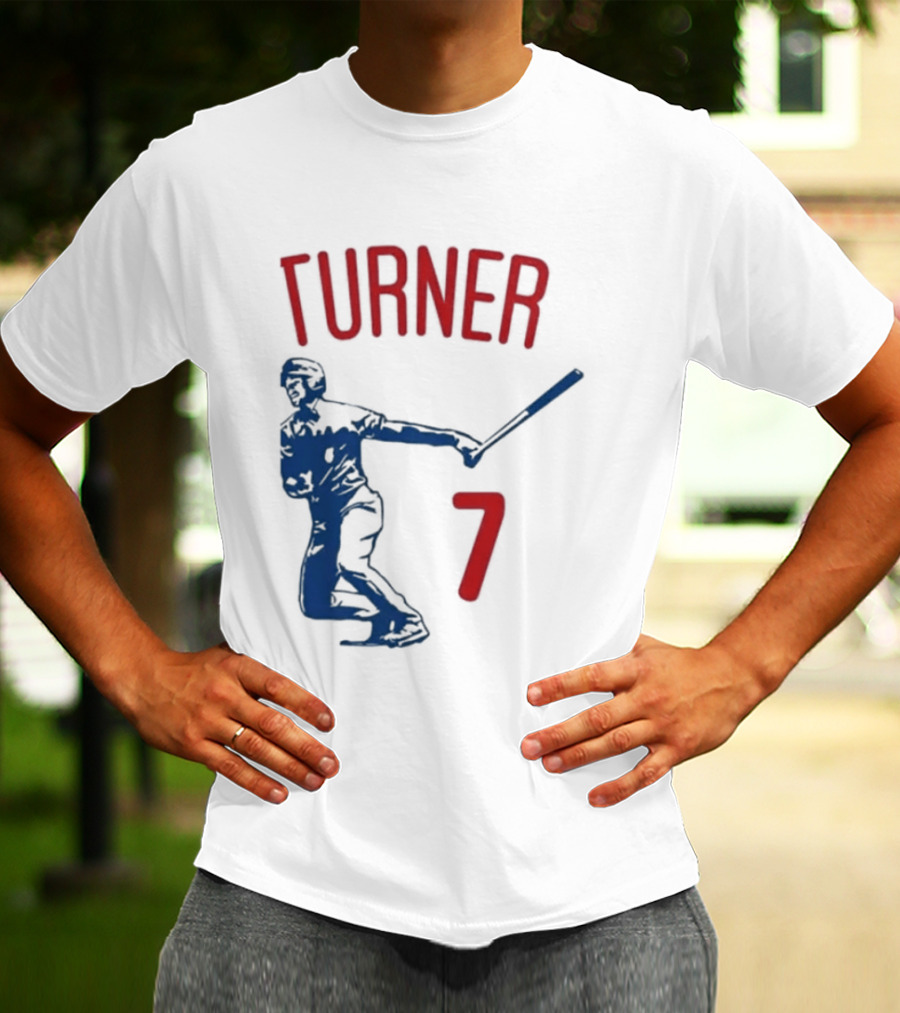 Turner Player 7 Baseball Batter T-Shirt