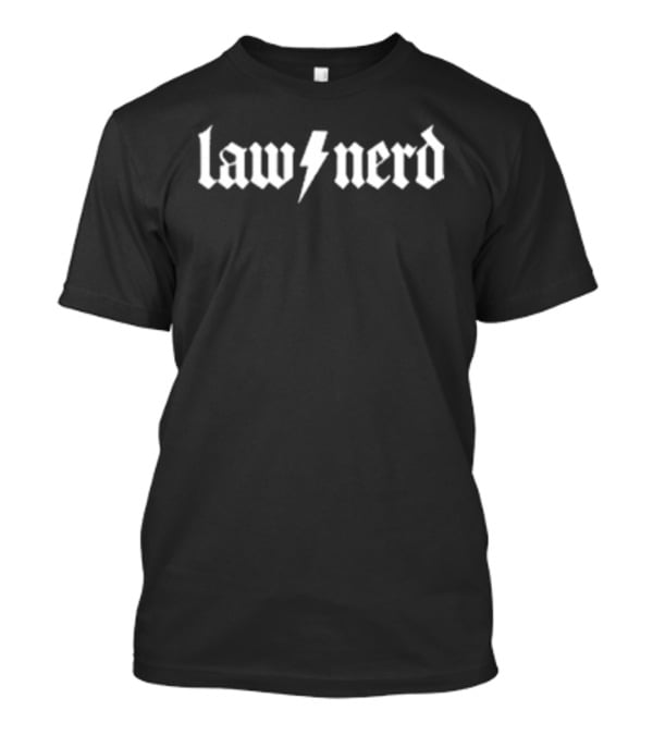 Law Nerd Tour Docket 2026 Lightning Font T-Shirt
