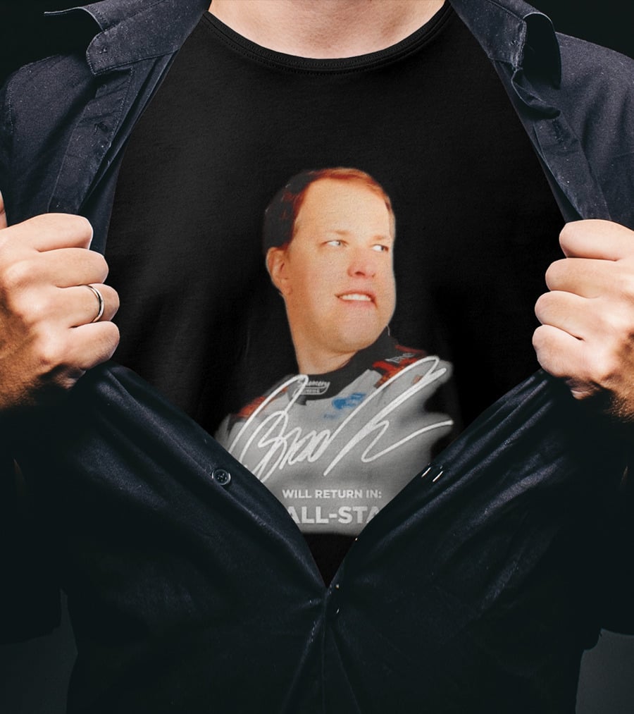 Brad Keselowski Signature Will Return Dover All Star Race T-Shirt