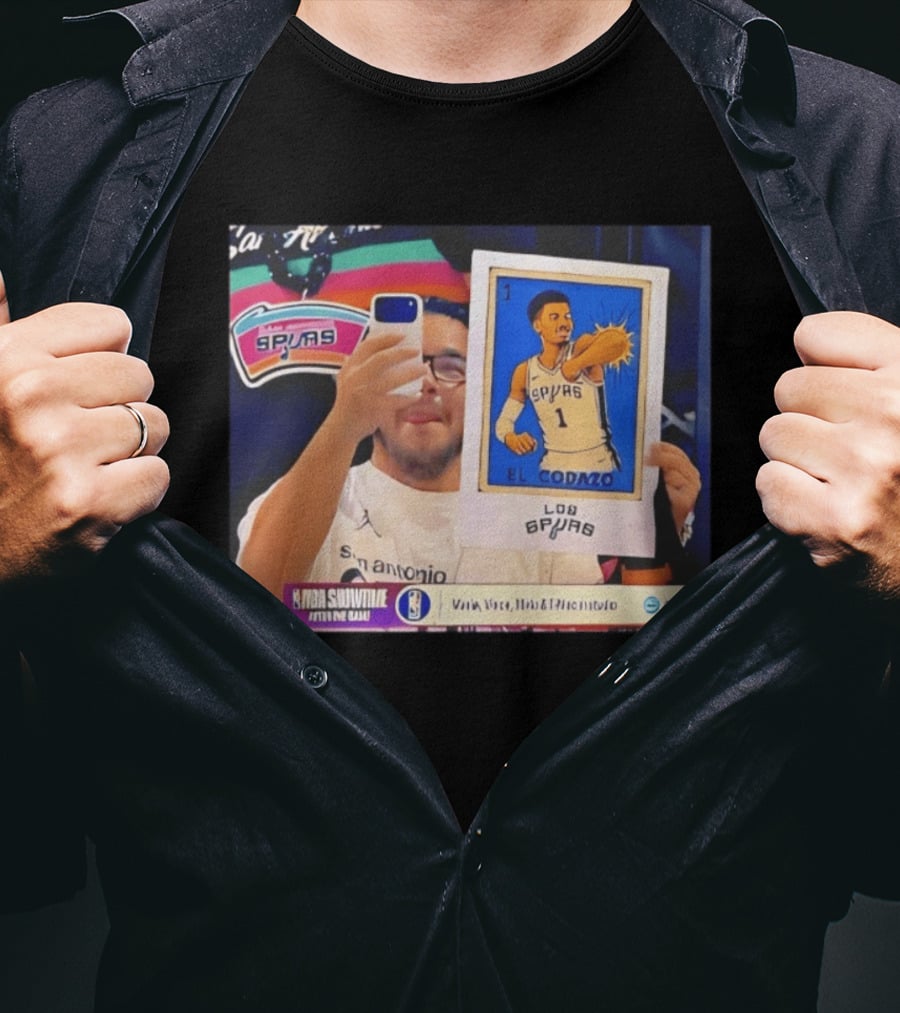 Los Spurs El Codazo Victor Wembanyam NBA Showtime Live Game T-Shirt