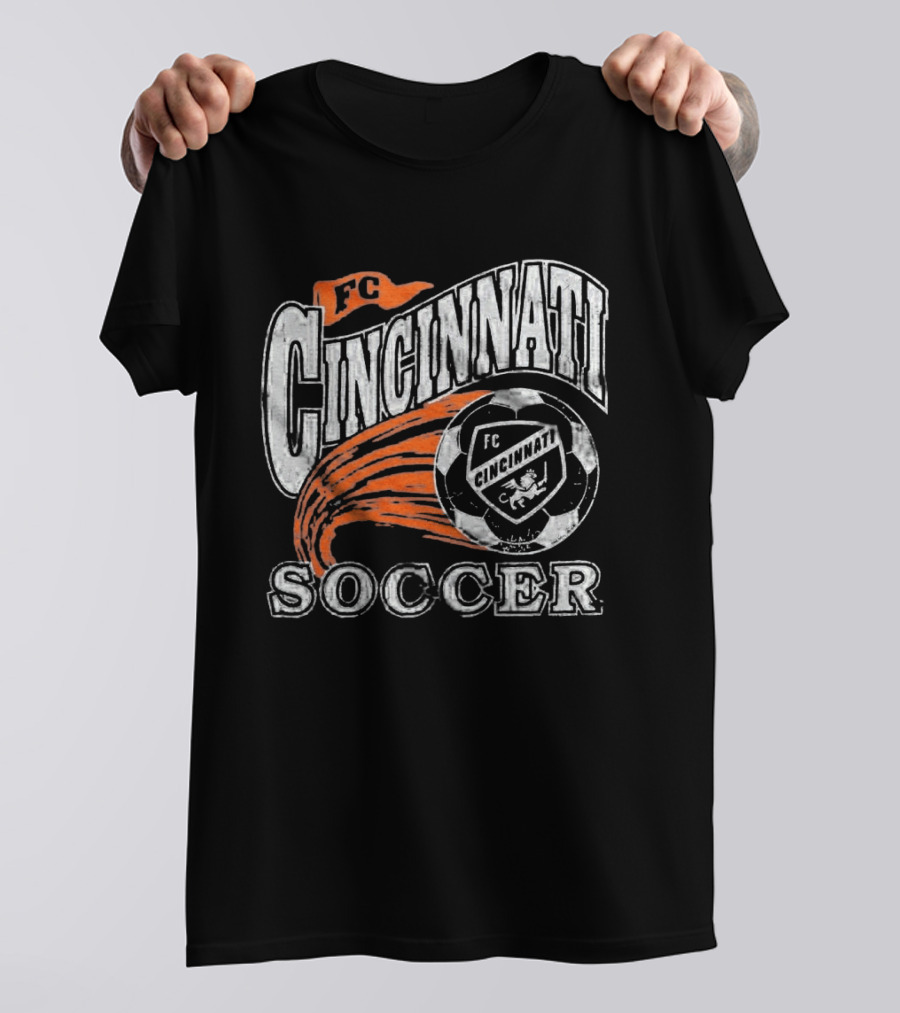 FC Cincinnati Soccer Emblem Ball Highlight T-Shirt