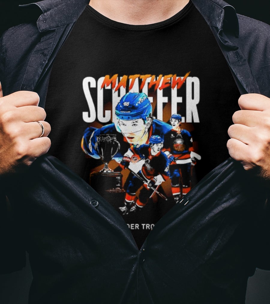 Matthew Schaefer New York Islanders 2025 2026 Calder Trophy Winner T-Shirt