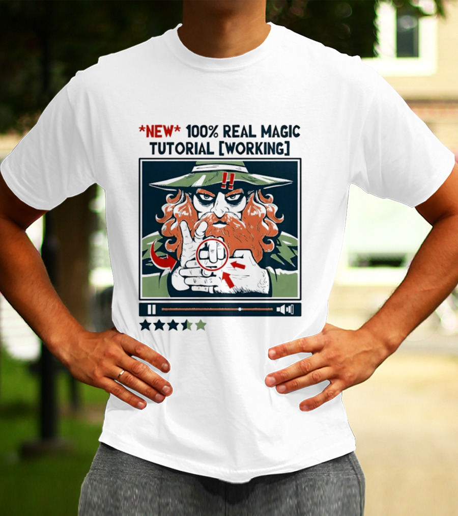 New 100 Percent Real Magic Tutorial Working T-Shirt