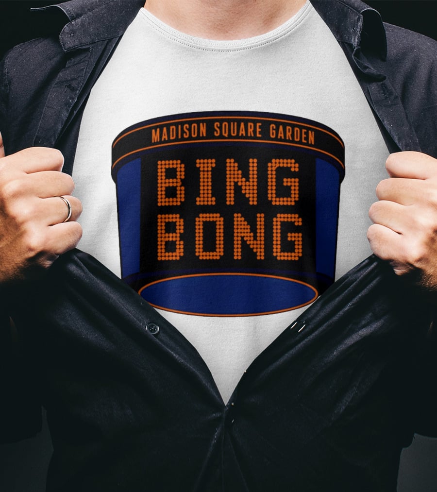 Bing Bong Madison Square Garden New York Knicks Basketball Phrase T-Shirt