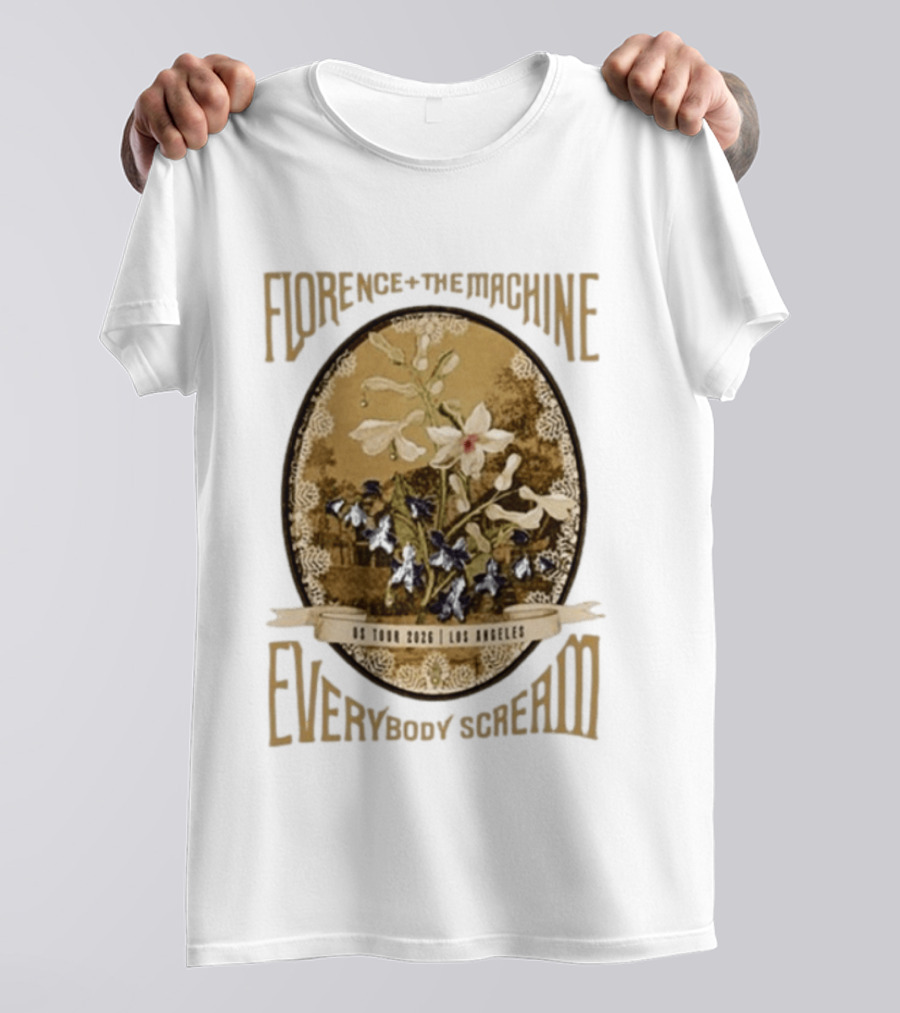 Florence + The Machine Everybody Scream US Tour 2026 Los Angeles T-Shirt