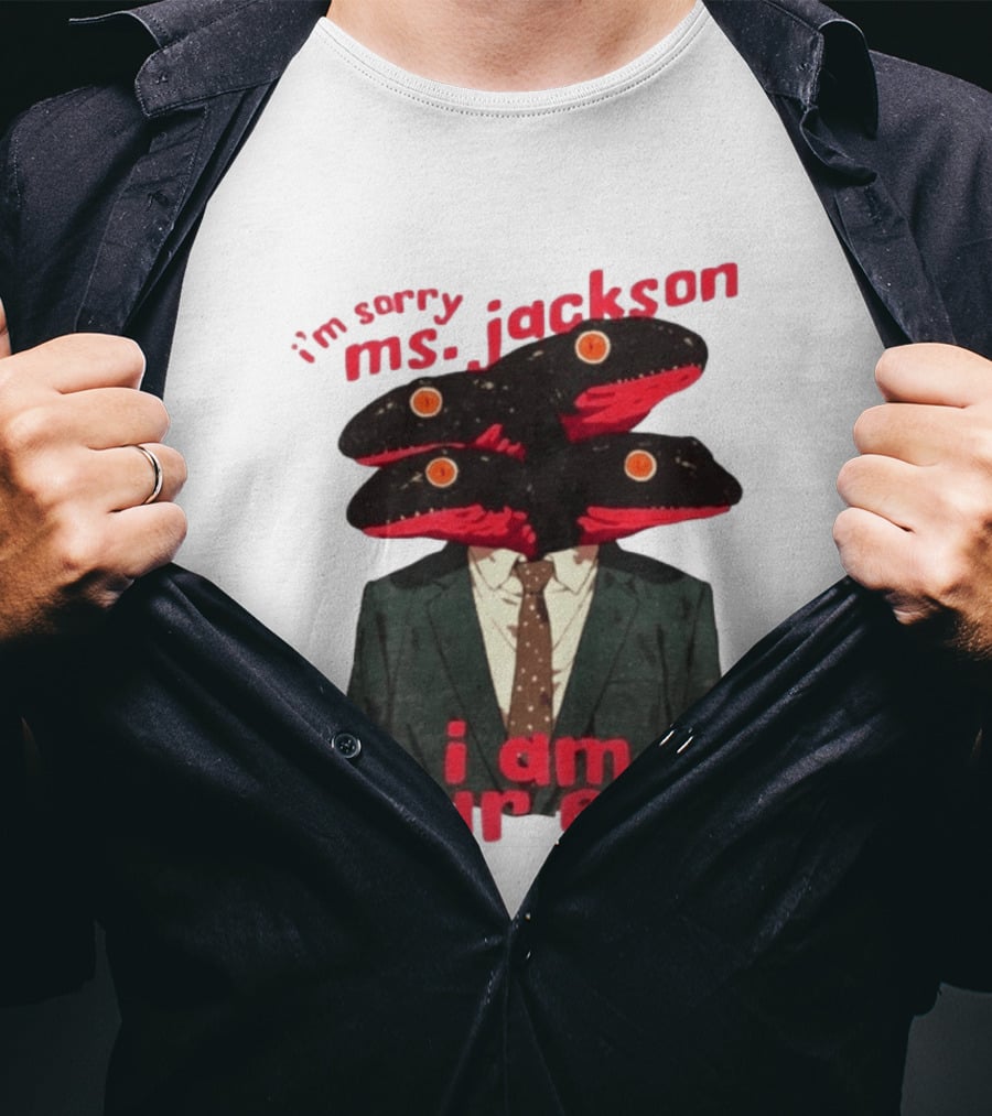 I'm Sorry Ms. Jackson I Am Four Eels OutKast Pun Four Headed Eel Suit T-Shirt