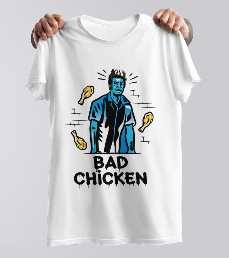 Kramer Bad Chicken Fried Ice Cream Character Bucket T-Shirt