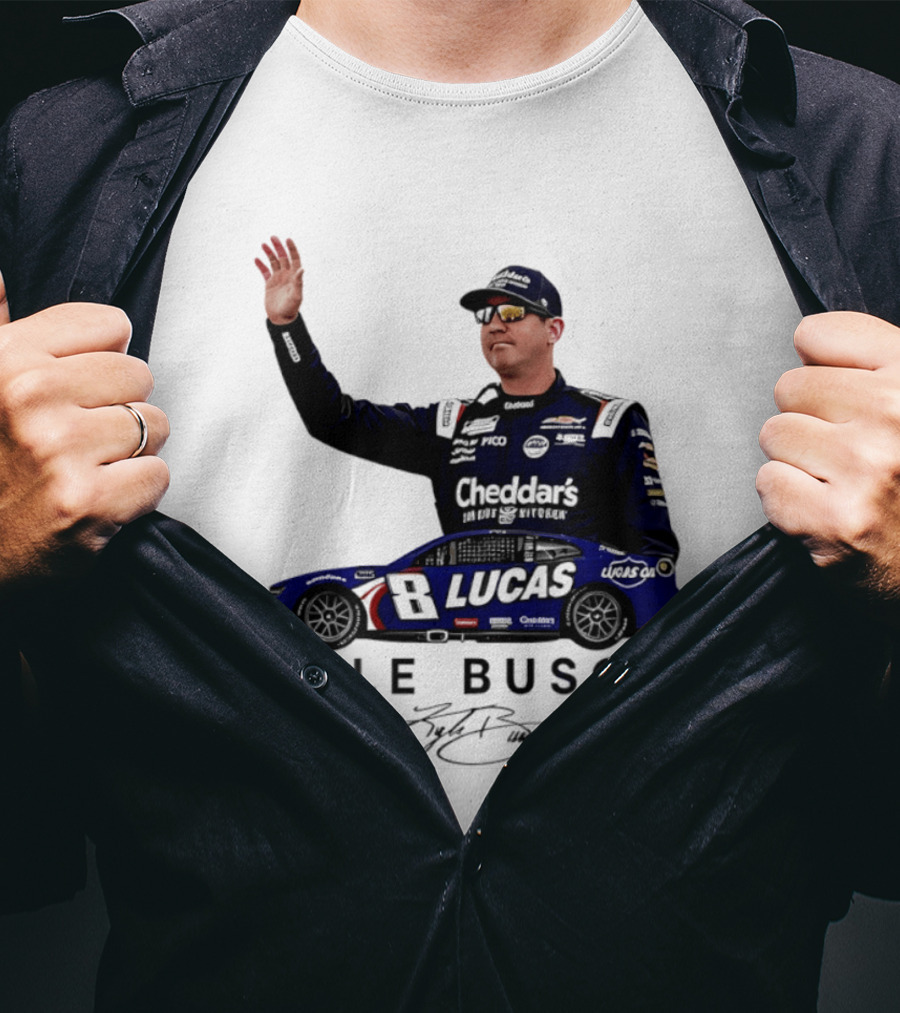 Kyle Busch Rowdy 1985 2026 Cheddars Lucas Racing 8 T-Shirt