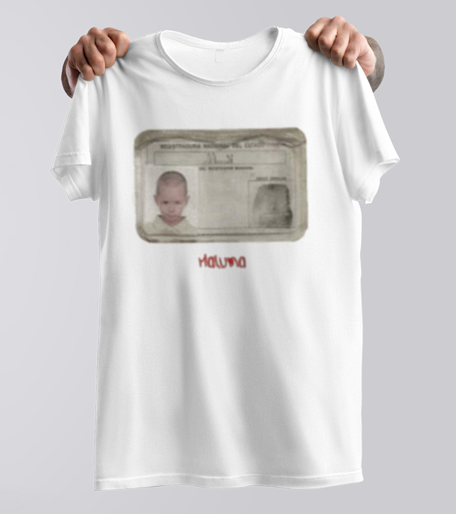 Maluma I.D. Card Rectangular Image Childhood Picture T-Shirt