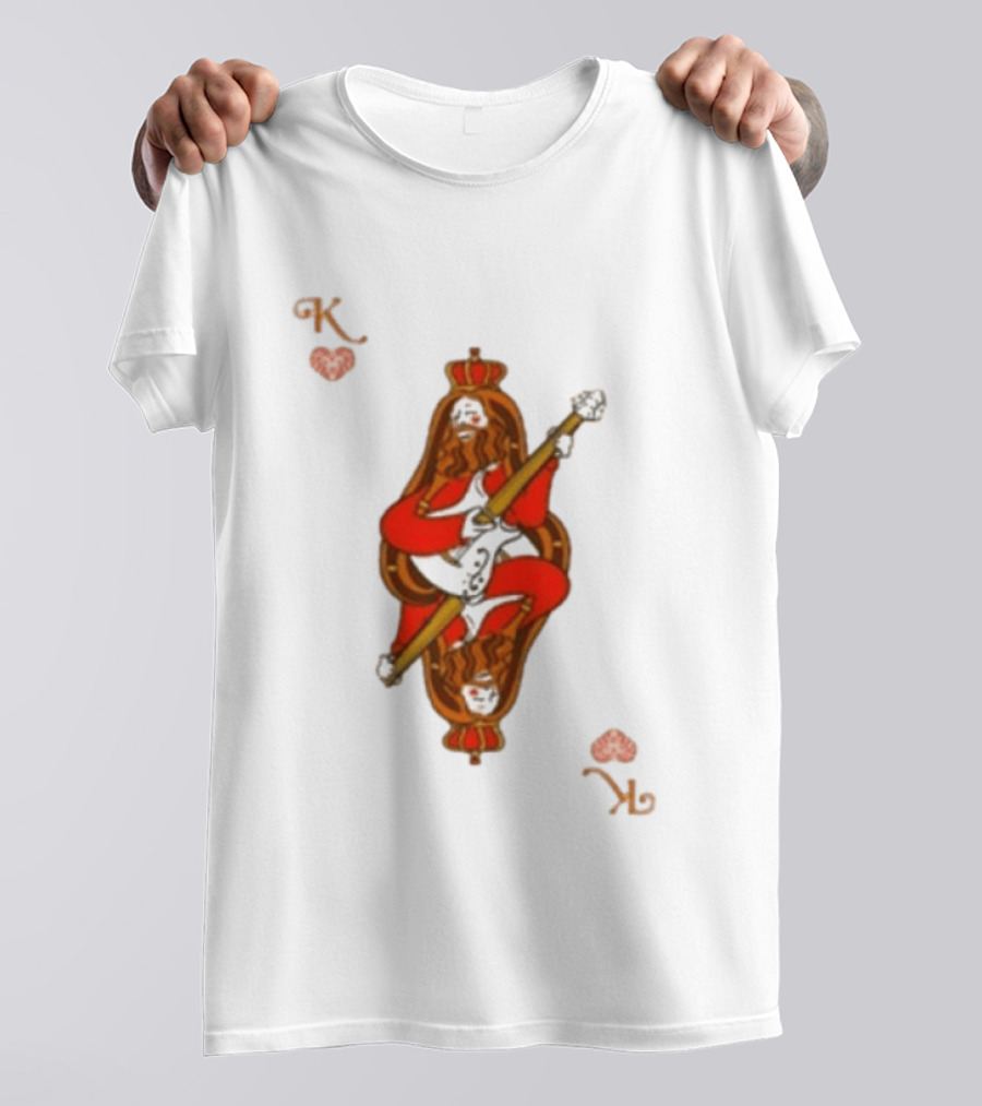 Mike Love King Of Hearts Cream Playing Guitar T-Shirt