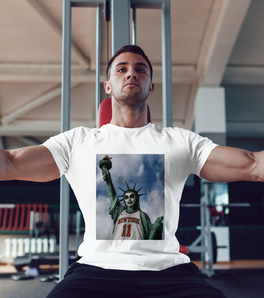 New York 11 Statue Of Liberty Joker Mashup T-Shirt