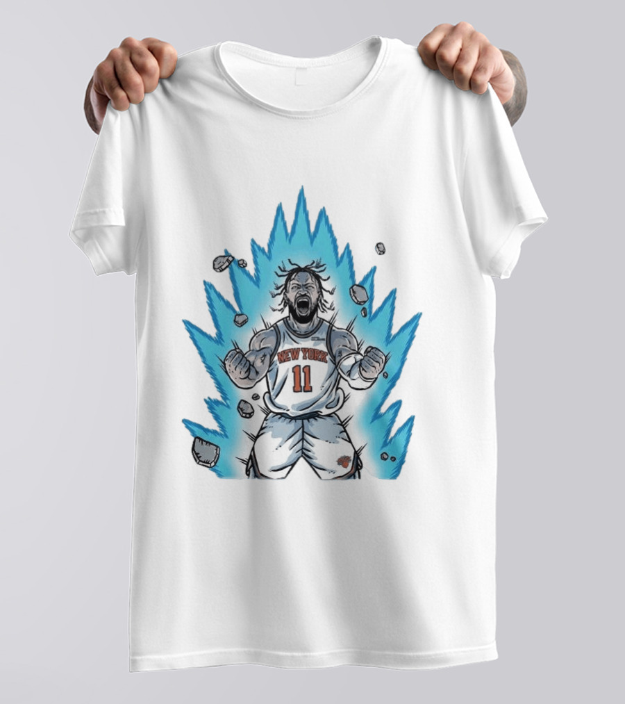 New York Knicks Jalen Brunson Super Saiyan Power 2000 Basketball Energy T-Shirt