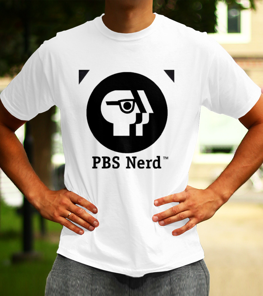 PBS Nerd Retro Minimalist Face T-Shirt