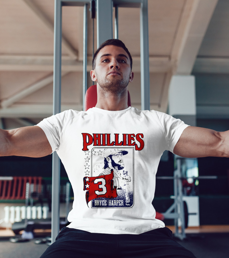 Phillies Bryce Harper 3 Star Player Philadelphia T-Shirt