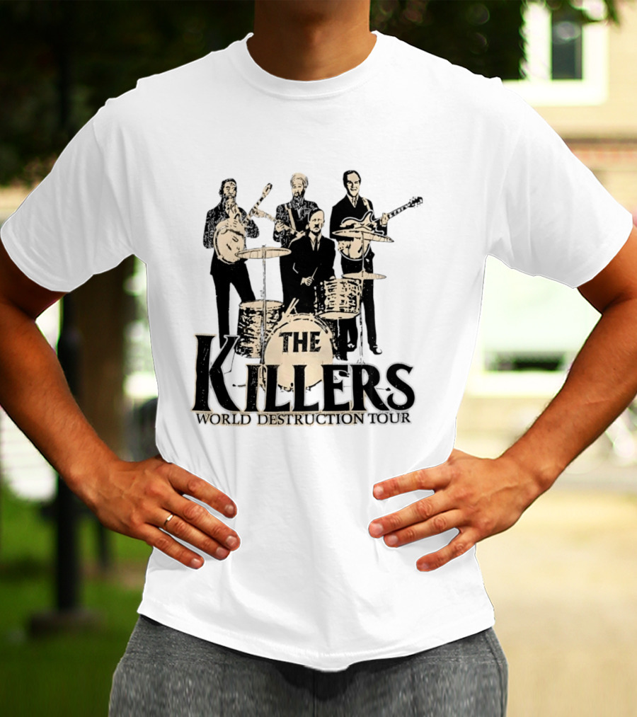The Killers World Destruction Tour 2008 Band T-Shirt