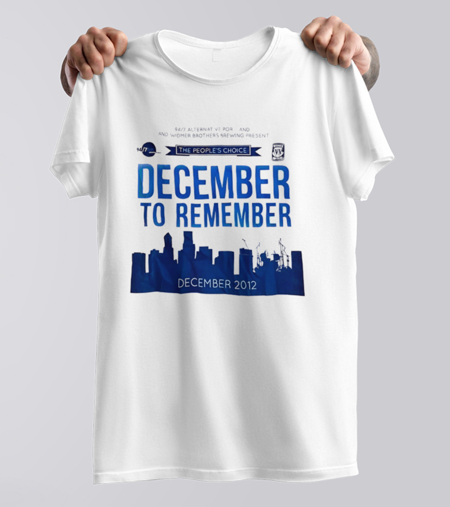 9.43 Alternative Portland Widmer Brothers Brewing December To Remember 2012 T-Shirt