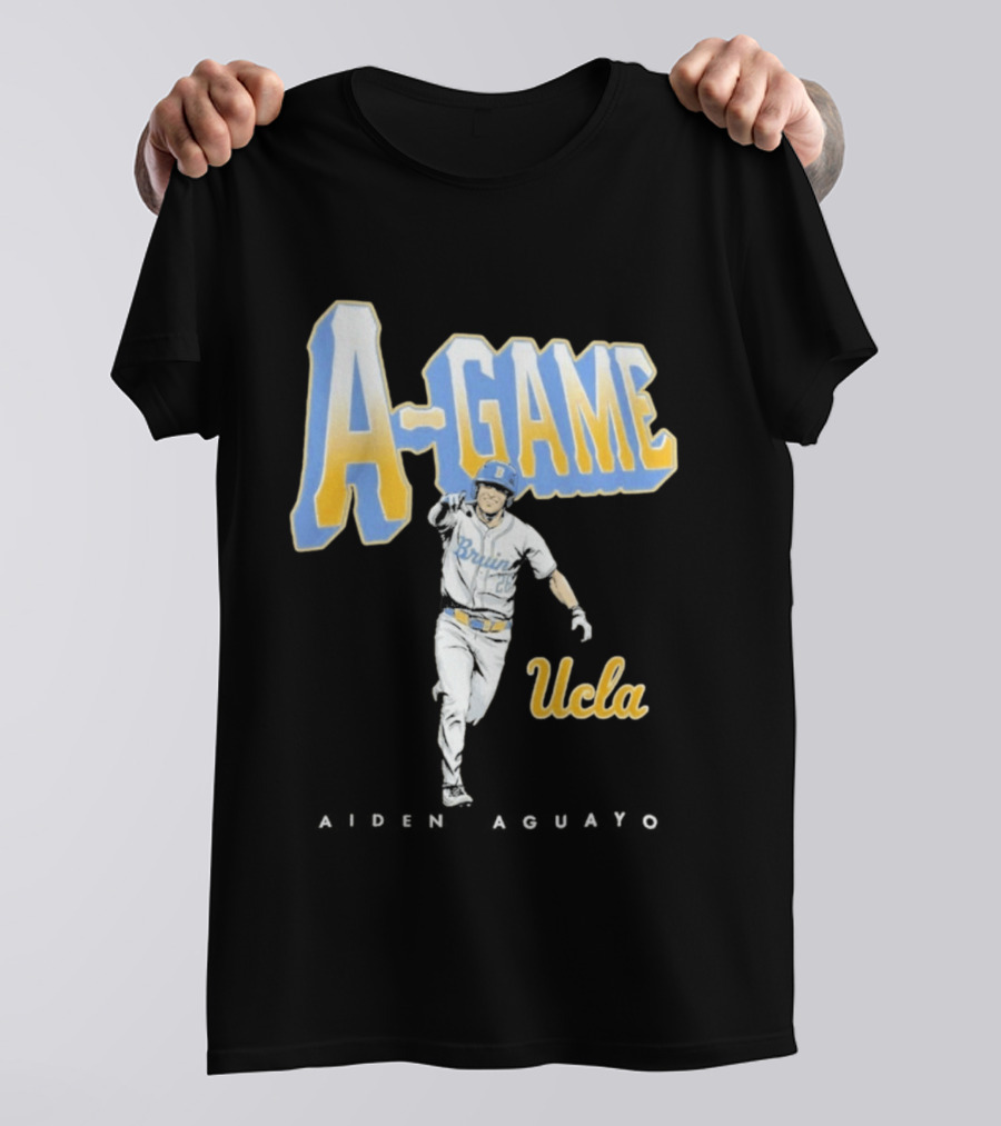 UCLA Bruins Baseball A Game Aiden Aguayo 2026 T-Shirt